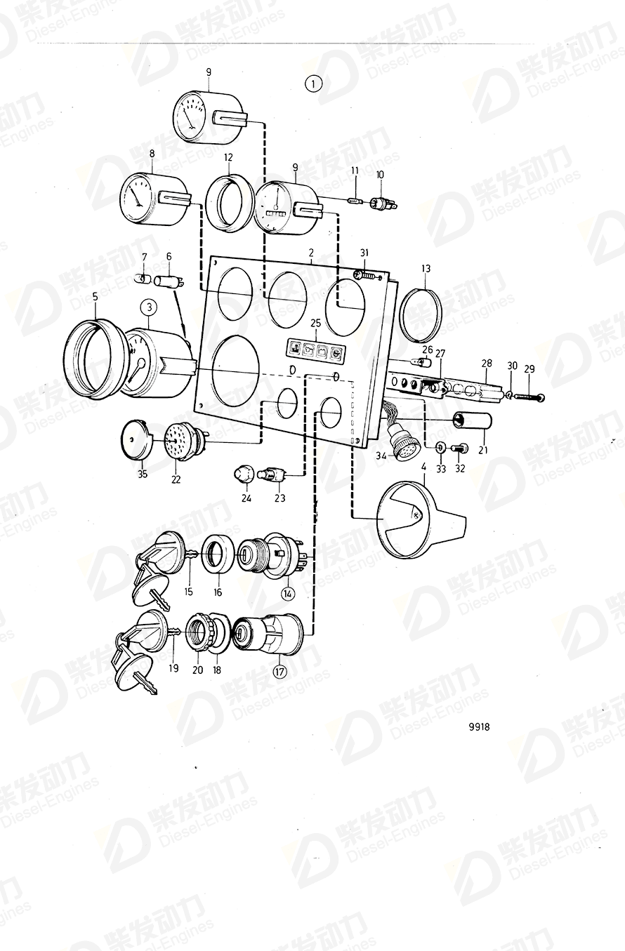 volvo penta Cross recessed screw 941615 Drawing volvo penta Cross recessed screw 941615 Drawing